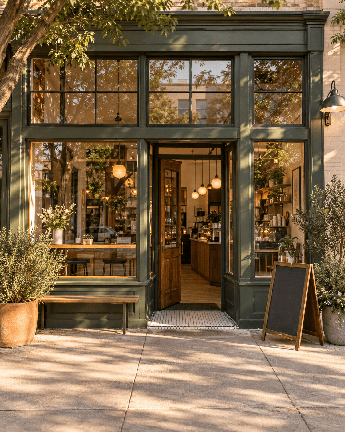Vertical coffee shop video preview